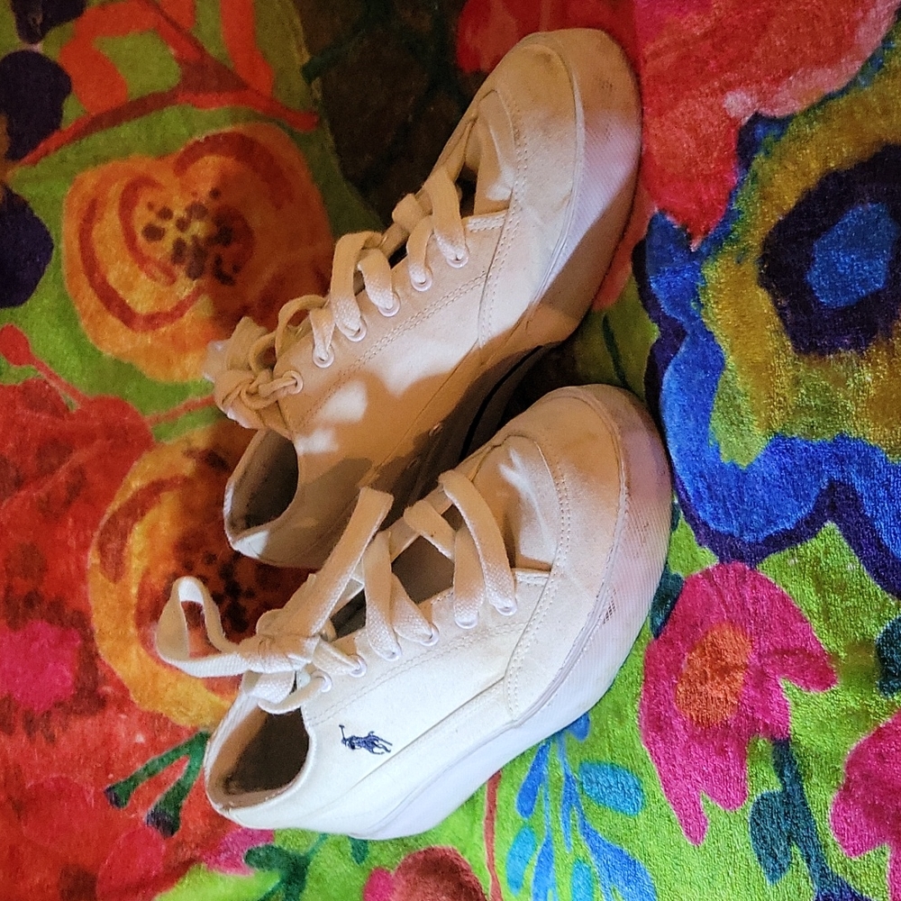 Polo Ralph Lauren white sneakers